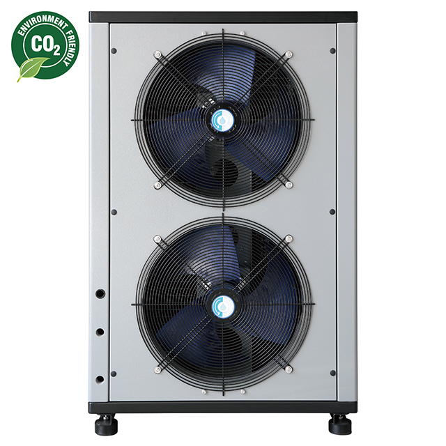 14KW residential CO2 heat pump for hot water and heating with CE and TUV