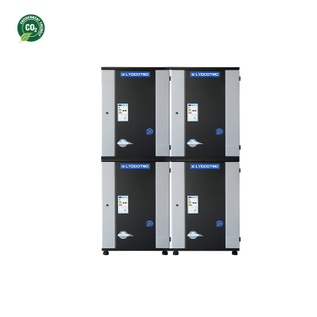 56KW air source R744 heat pump high efficiency 